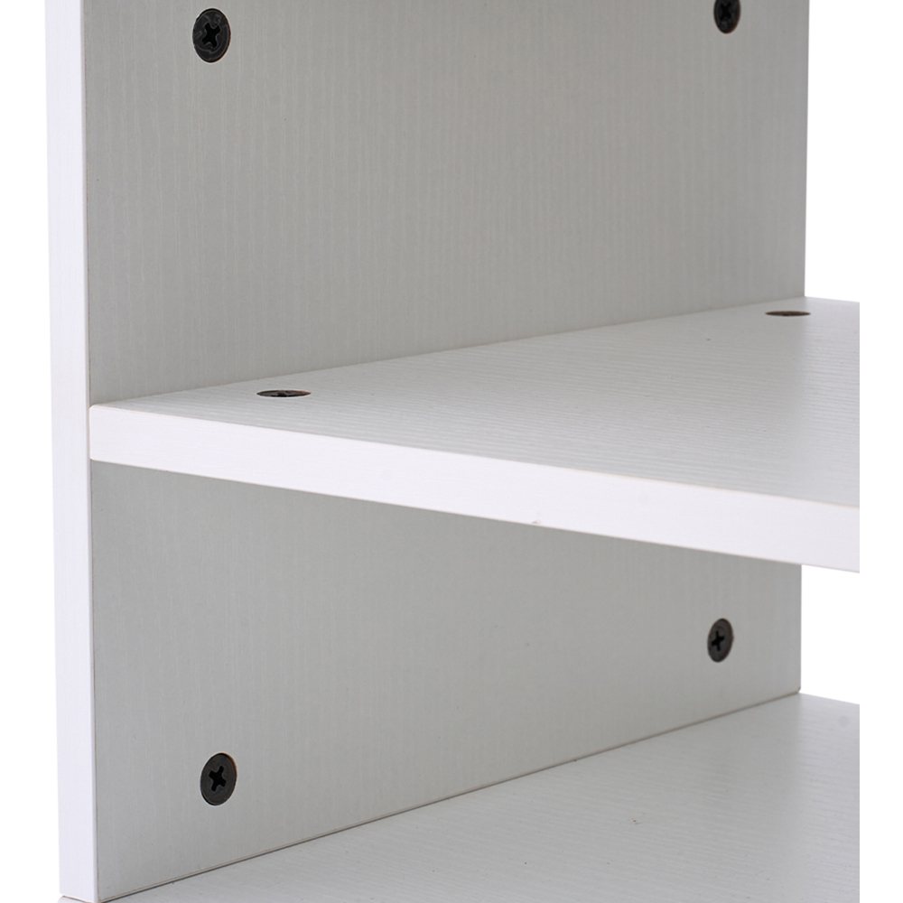 Living and Home 3 Shelf White Desktop Printer Stand Image 5