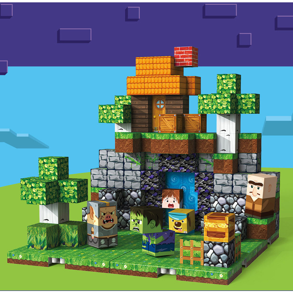 150 Piece Forest Adventure Magnetic Cubes Image 3