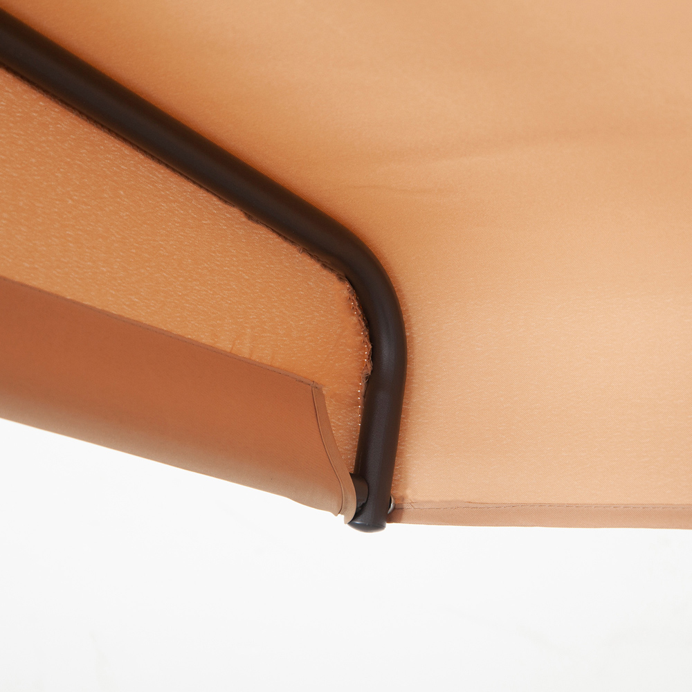 Outsunny 3 Seater Beige Swing Chair with Canopy Image 4