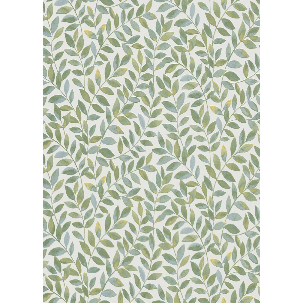 Erismann Ameroso Morris Style Leaf Green Wallpaper Image 5