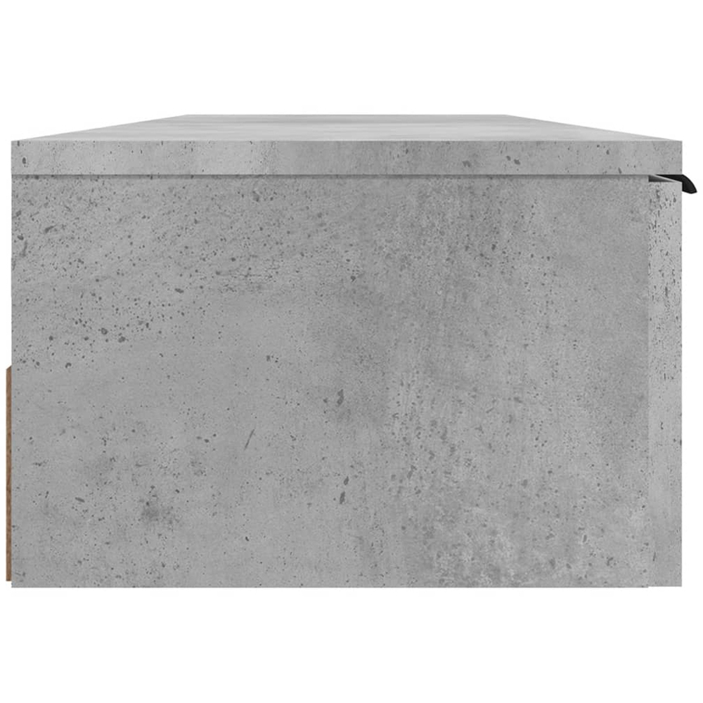 vidaXL 3 Drawer Concrete Grey Wall Mounted Cabinet Image 7