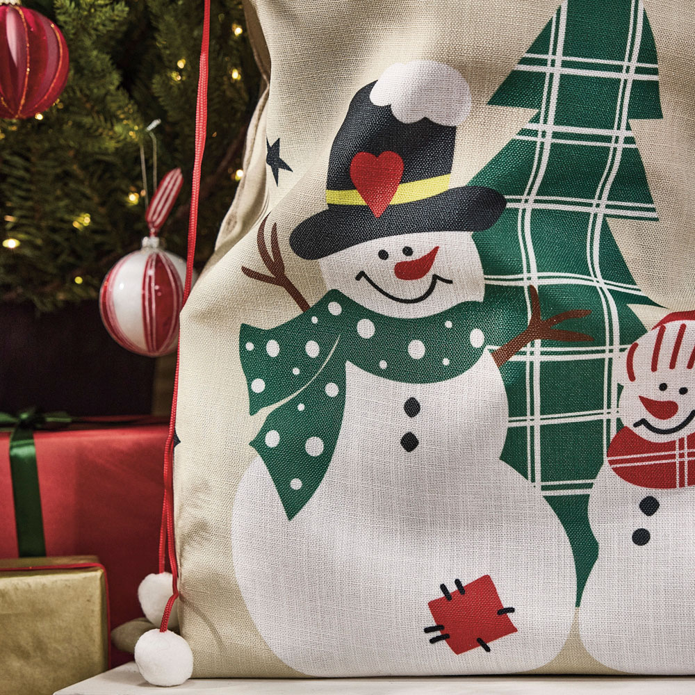 Dibor Patchy and Pete Snowmen Christmas Sack Image 3