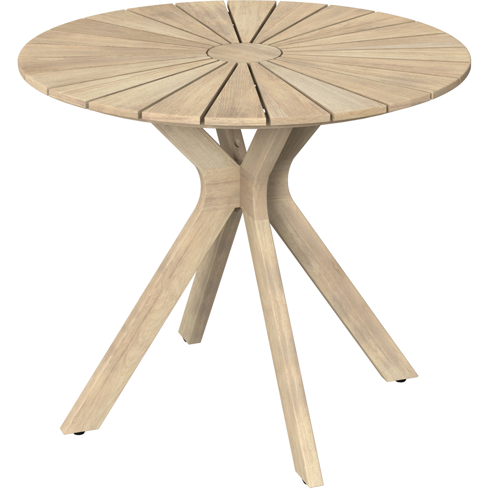 Charles Bentley Delgada 2 Seater Acacia and Weave Bistro Set Image 4