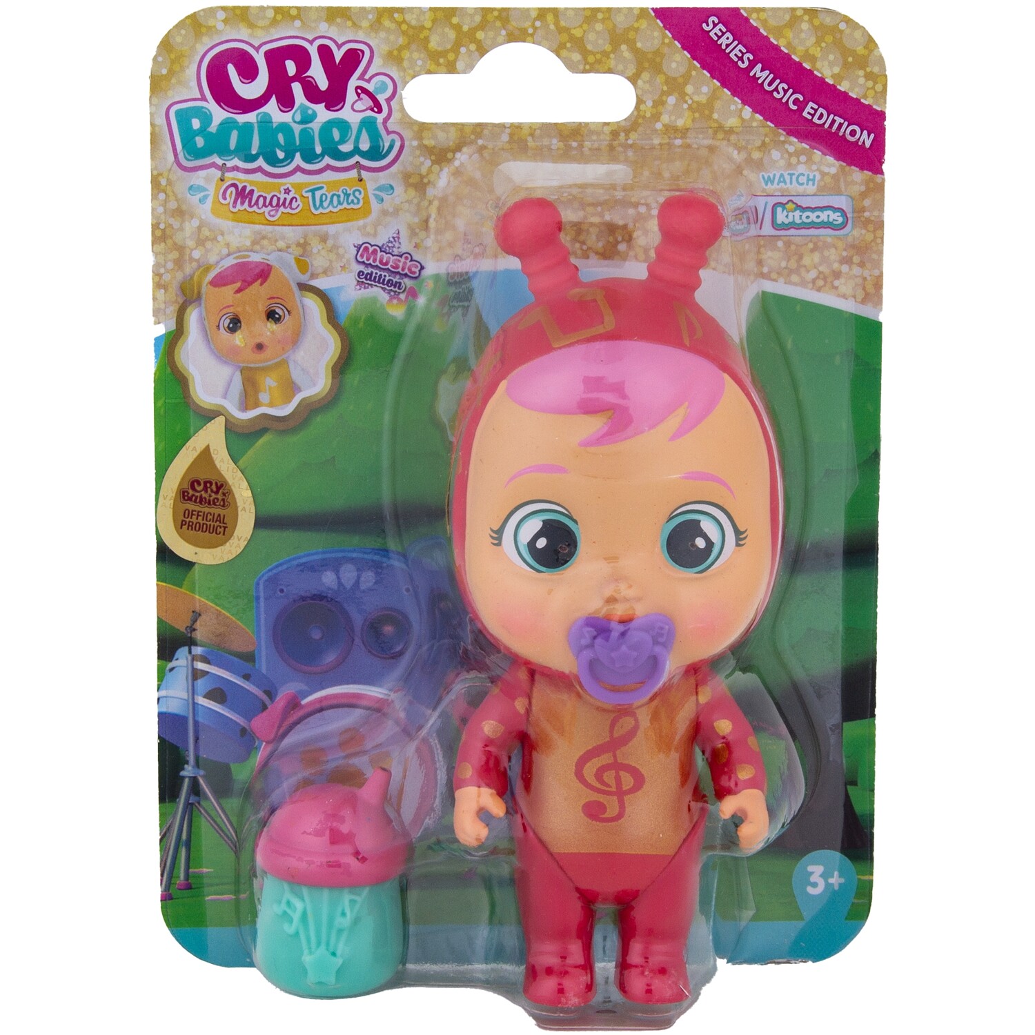 Single Cry Babies Magic Tears Music Edition Doll in Assorted styles Image 3