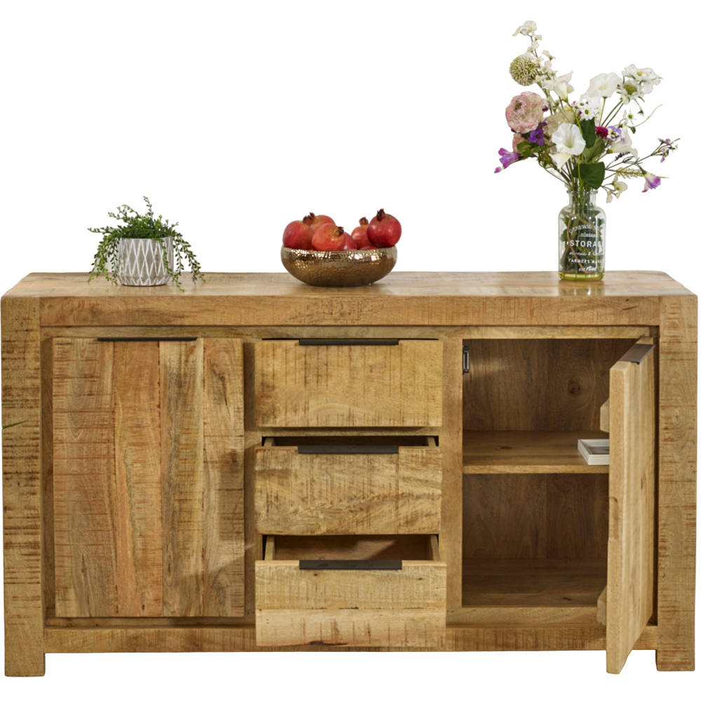 Brooklyn Surrey 2 Door 3 Drawer Solid Wood Large Sideboard Image 3