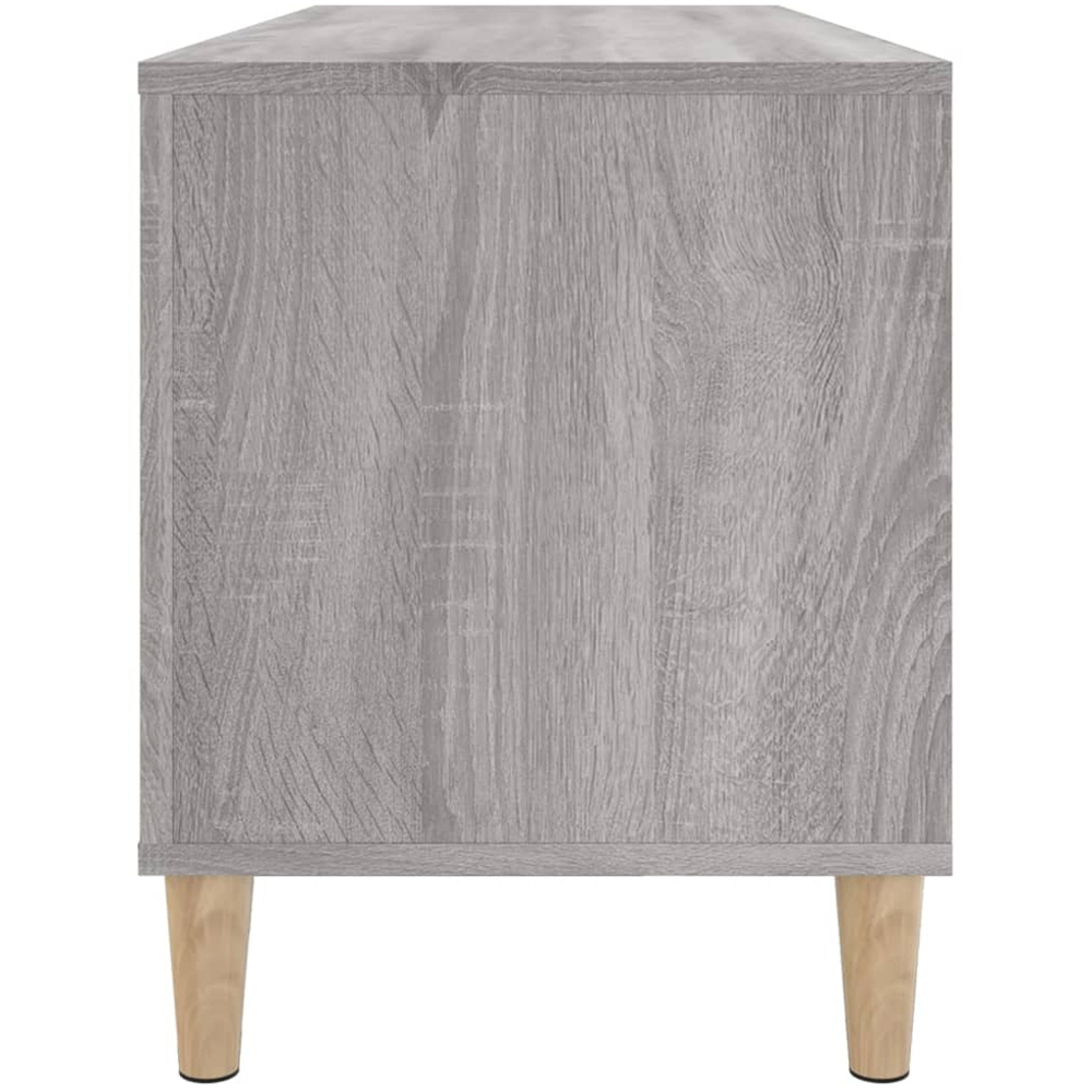 vidaXL 6 Shelf Grey Sonoma Record Cabinet Image 5