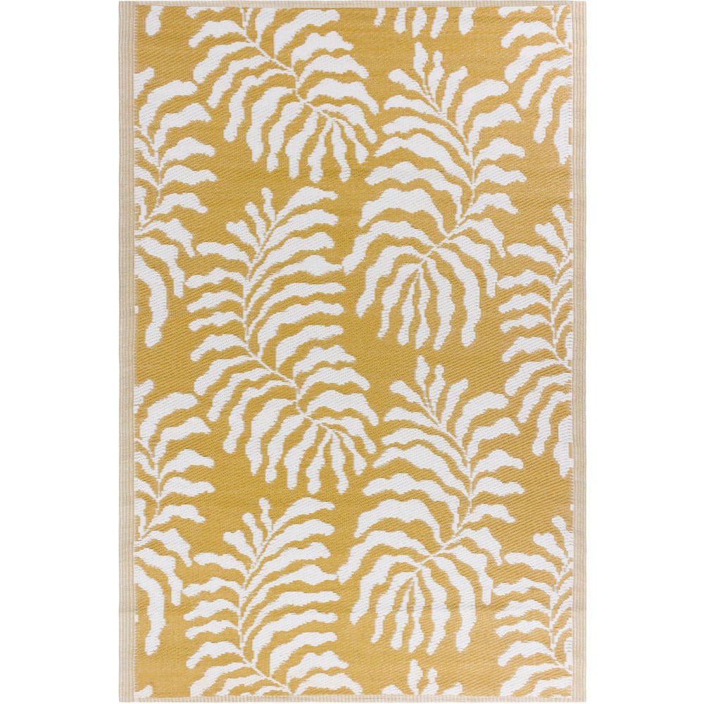 furn. Tocorico Mustard Recycled Outdoor Rug 120 x 180cm Image 1