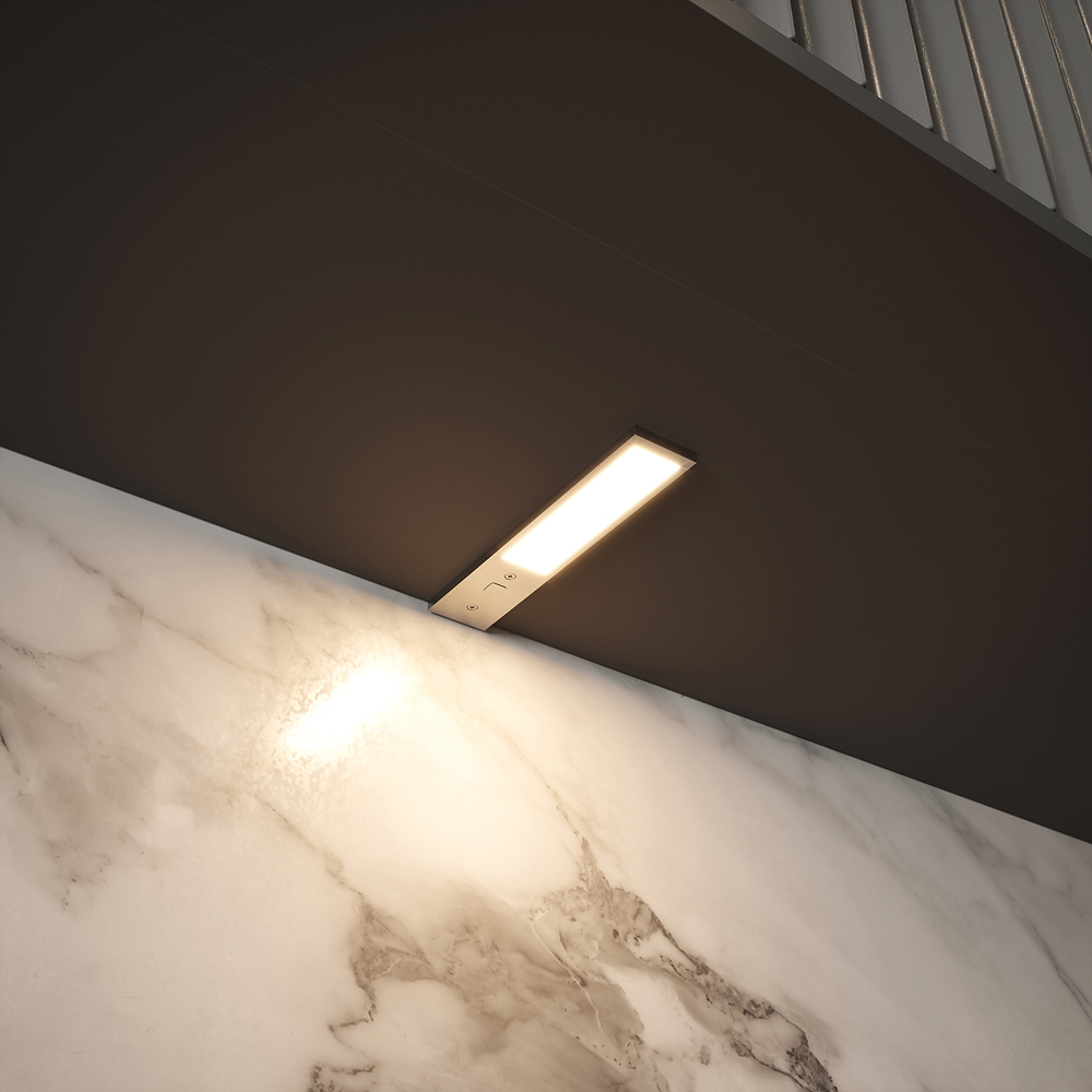 Sorrelis Elvan TriGlow Aluminium Rectangle Slim 3 Cabinet Light Kit Image 2