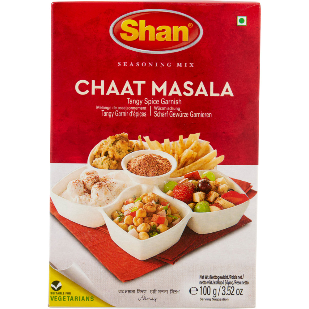 Shan Seasoning Mix Tangy Spice Garnish Chaat Masala 100g Image