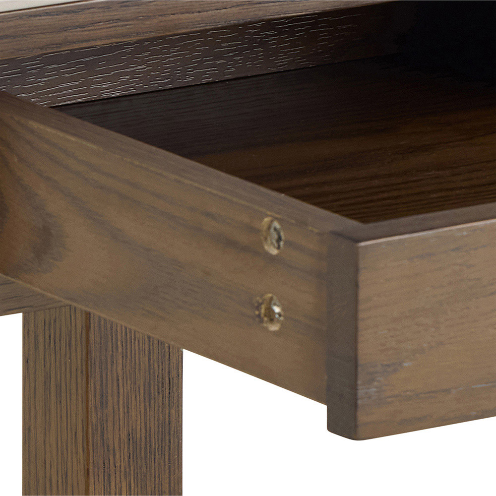 Florence Southampton Single Drawer Cream Ceramic Square Side Table Image 6