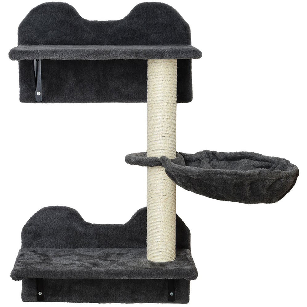 Wall Mounted Cat Tree Set Black Image 3