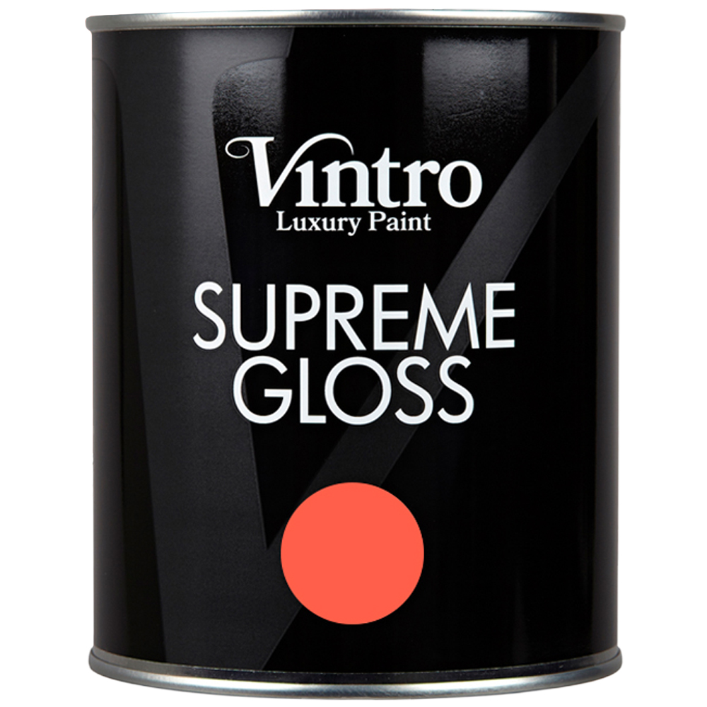 Vintro Paint Walls and Ceilings Matisse Coral Gloss Paint 1L Image 2