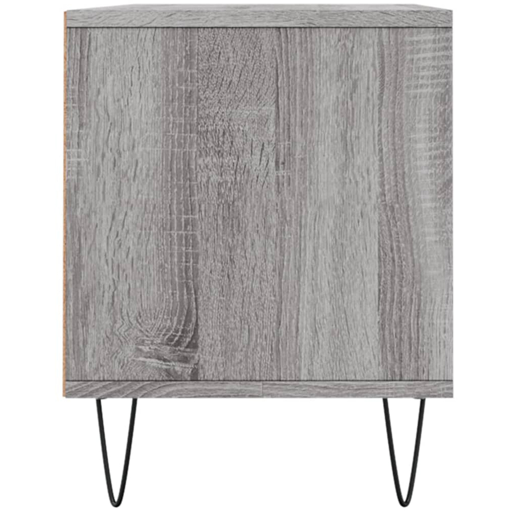 vidaXL 2 Drawer 2 Shelf Grey Sonoma TV Cabinet Image 7