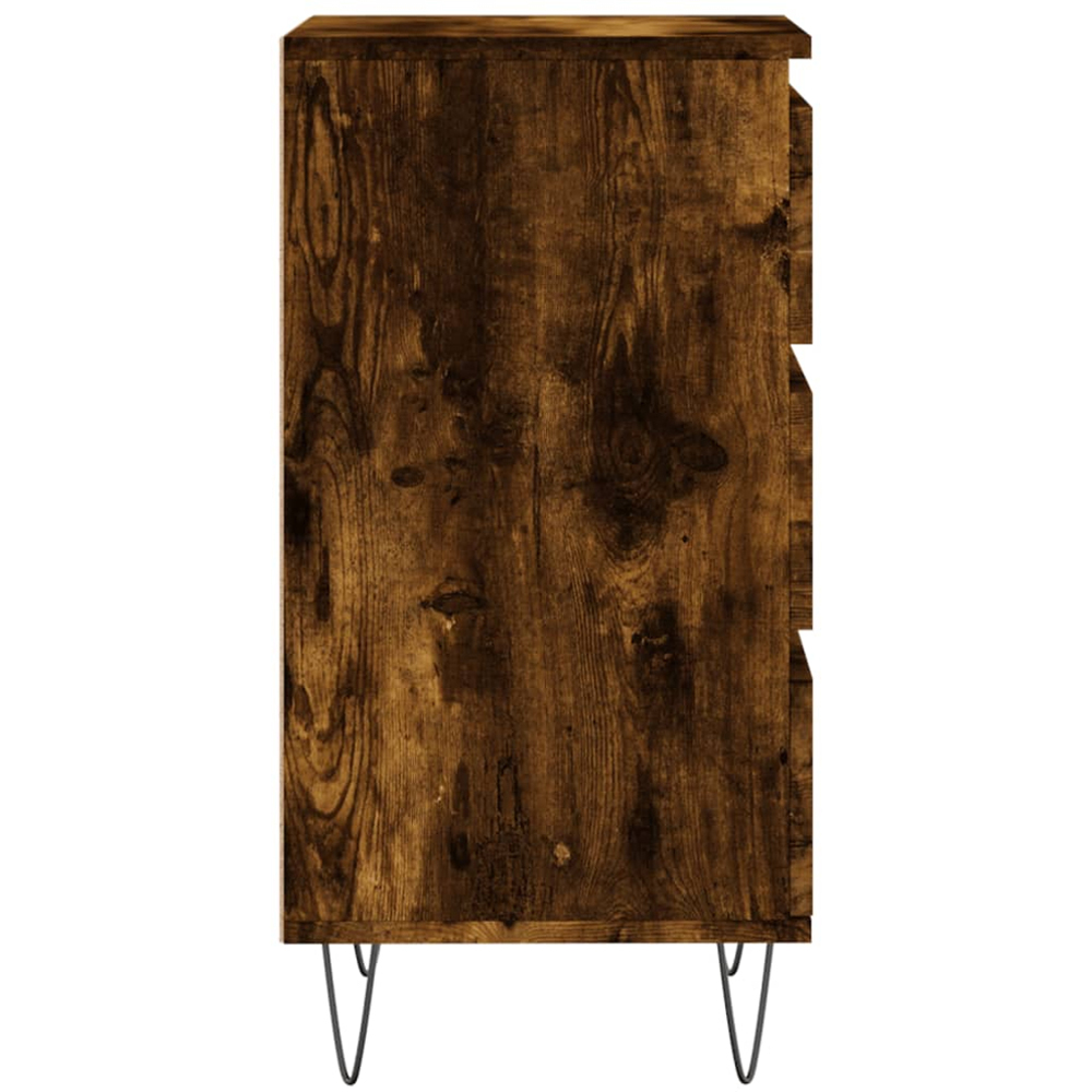vidaXL 3 Drawer Smoked Oak Highboard Image 7