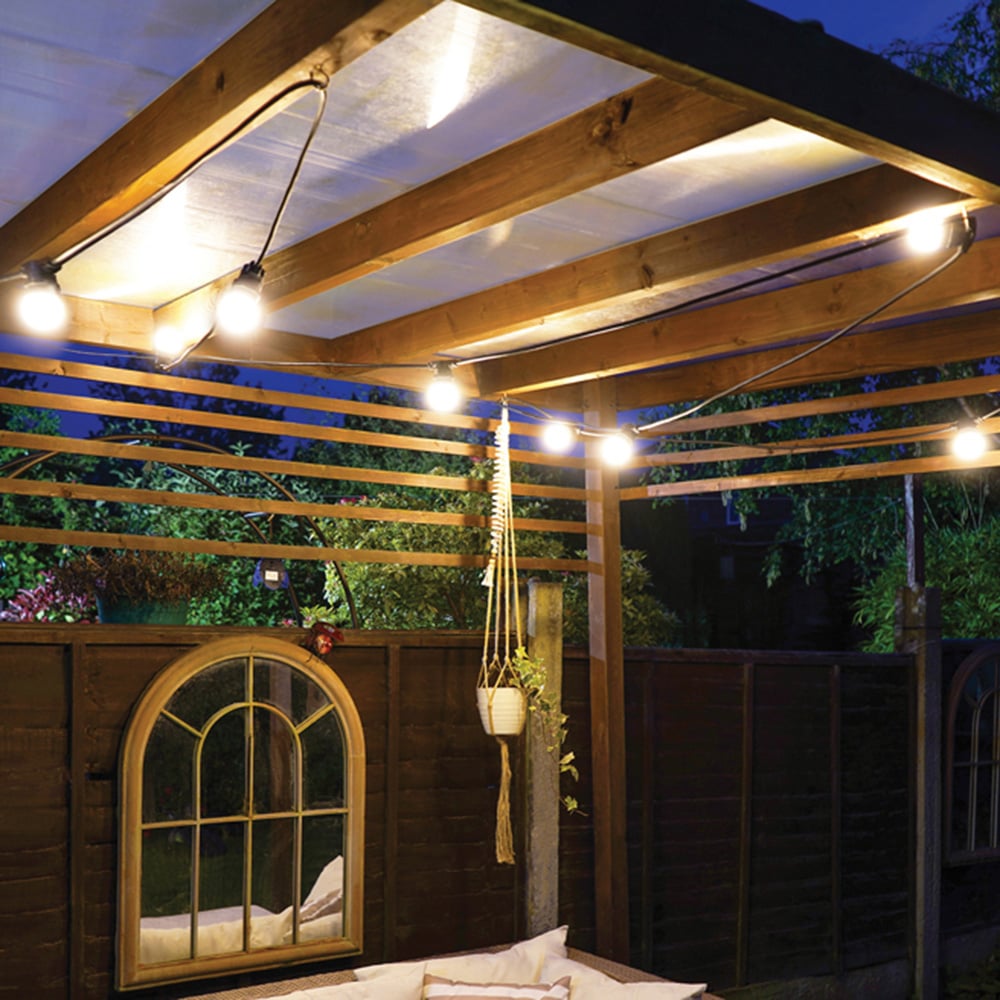 Eagle Connect Festoon 20 Warm White Clear Lamps LED String Light 10m Image 3