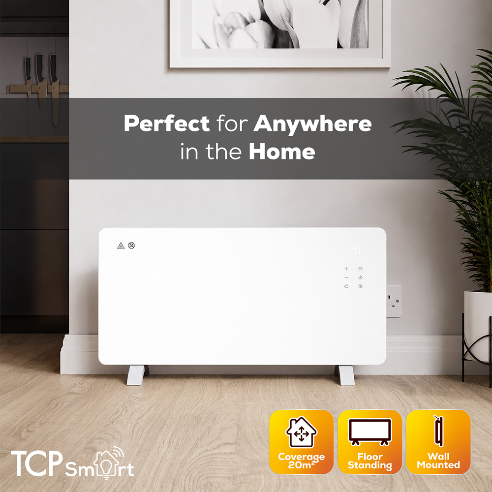 TCP Smart Moonlight White Energy Monitoring Glass Panel Heater 2500W 900 x 445mm Image 5
