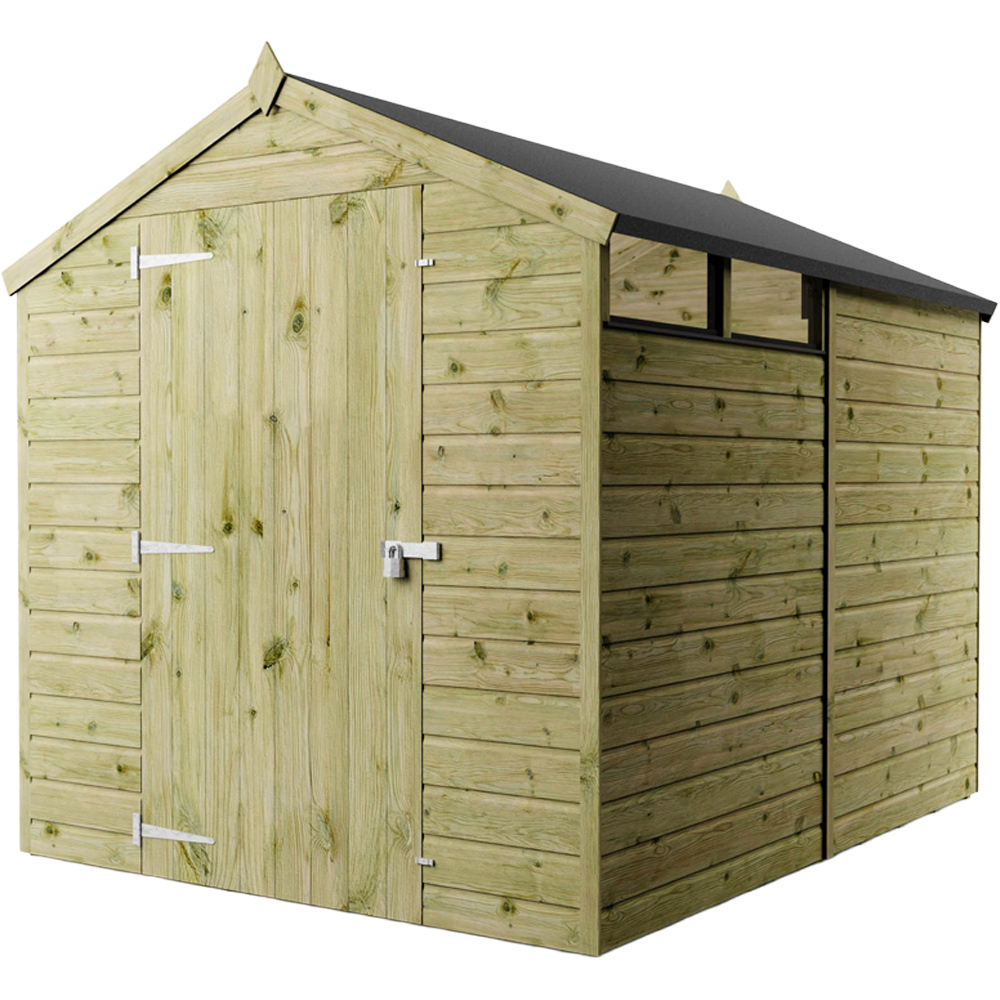 Mercia 8 x 6ft Shiplap Apex Security Shed Image 3