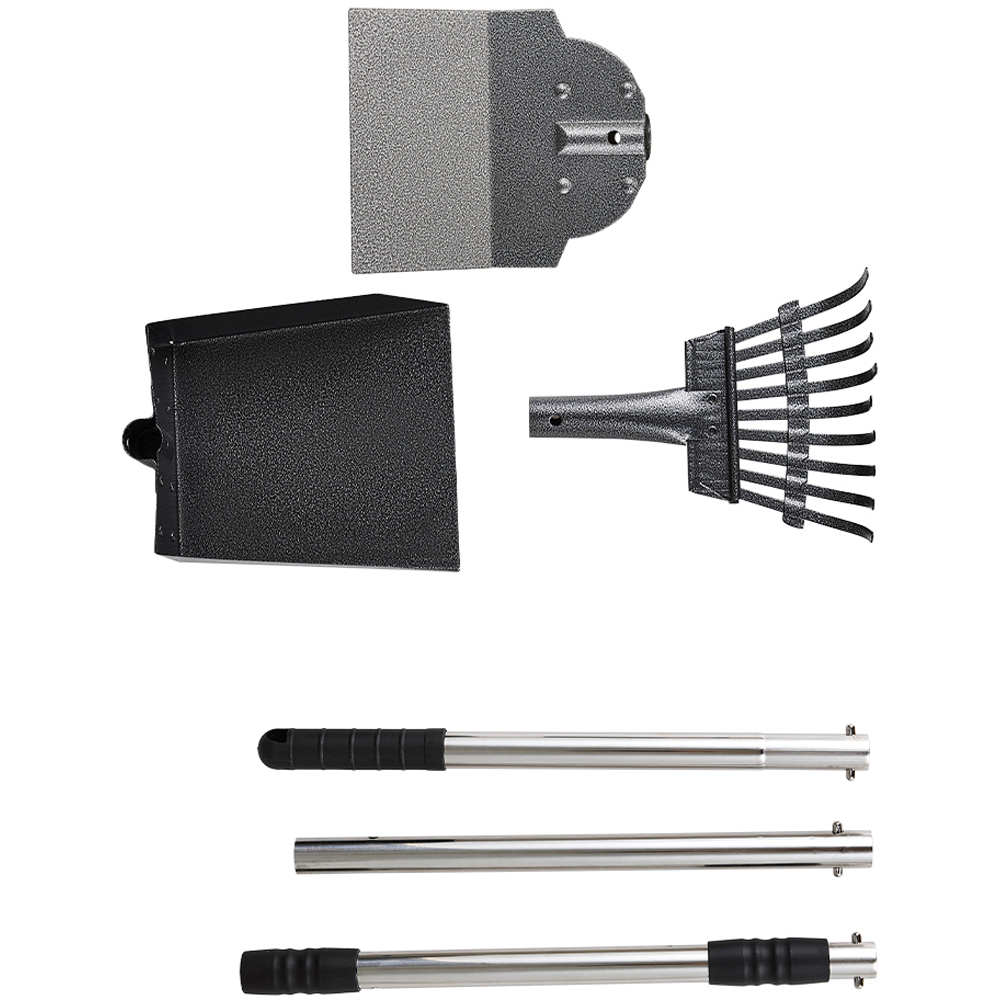 H&O Direct 3 Piece Metal Pet Poop Scoop Set Image 2