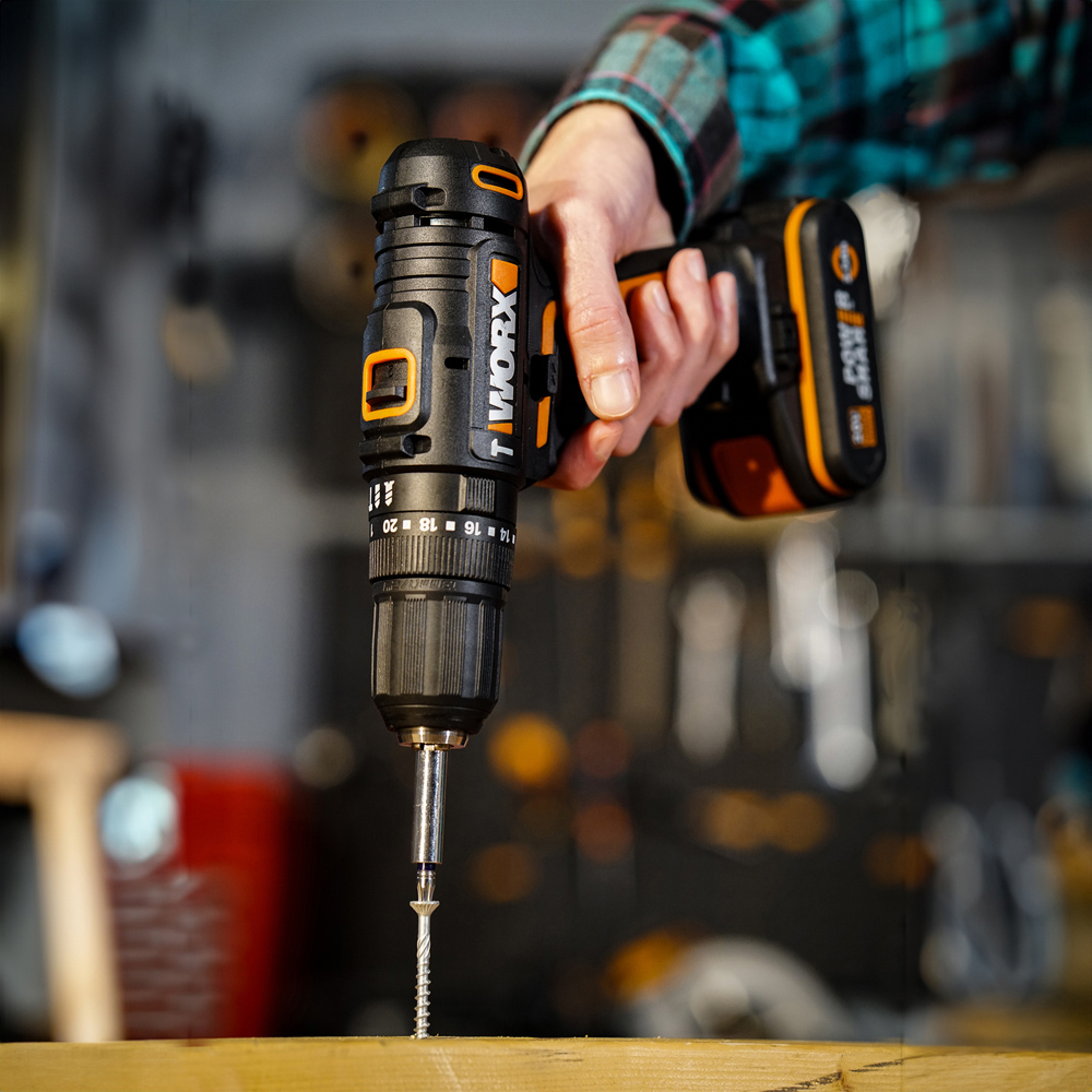 Worx WX370 20V 50Nm 30 Piece Combi Drill Set with 2.0Ah Batteries and Charger Image 6