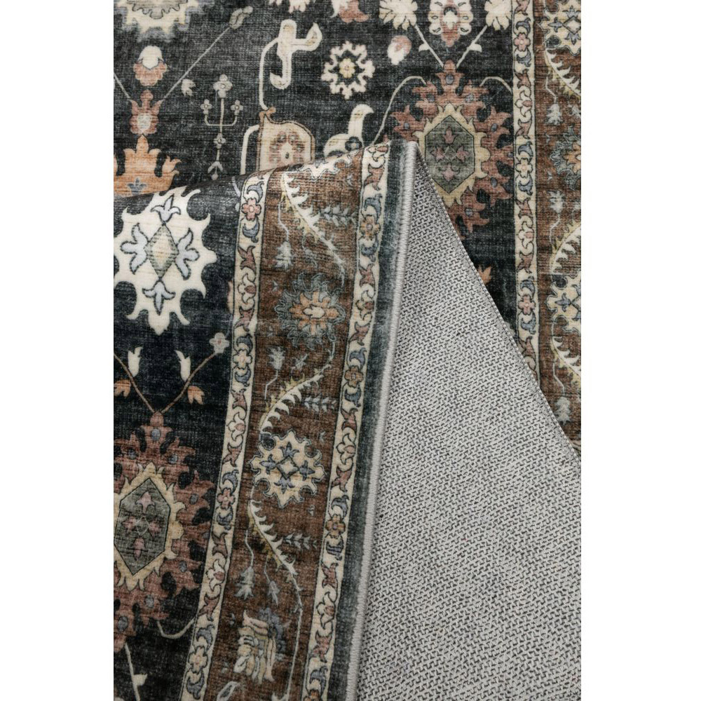 Homemaker Roma Black Heritage Inspired Traditional Runner 67 x 230cm Image 3
