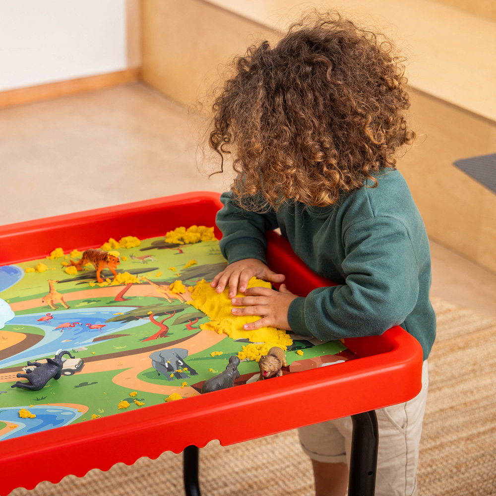 Toyrific Farm and Safari Plastic Play Tray Table Image 5