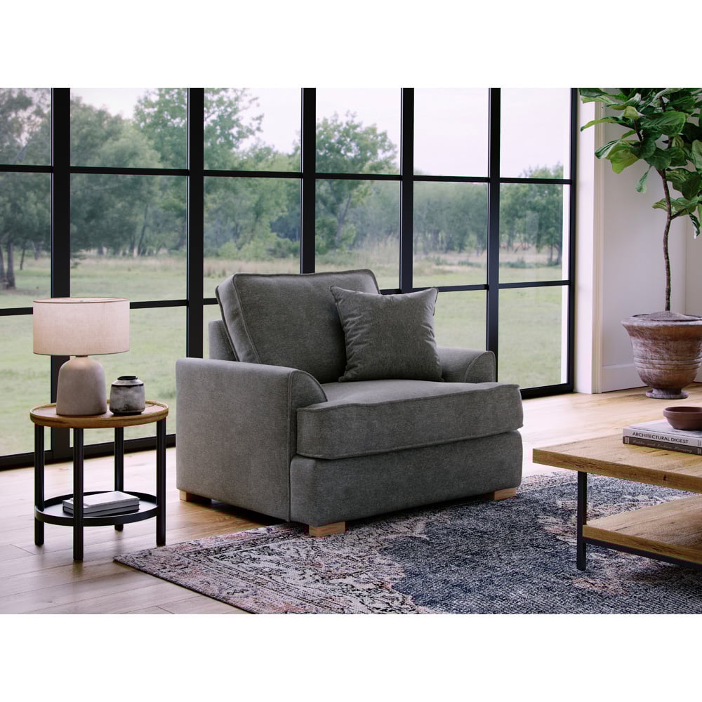 Alba City Steel Fabric Armchair Image 5