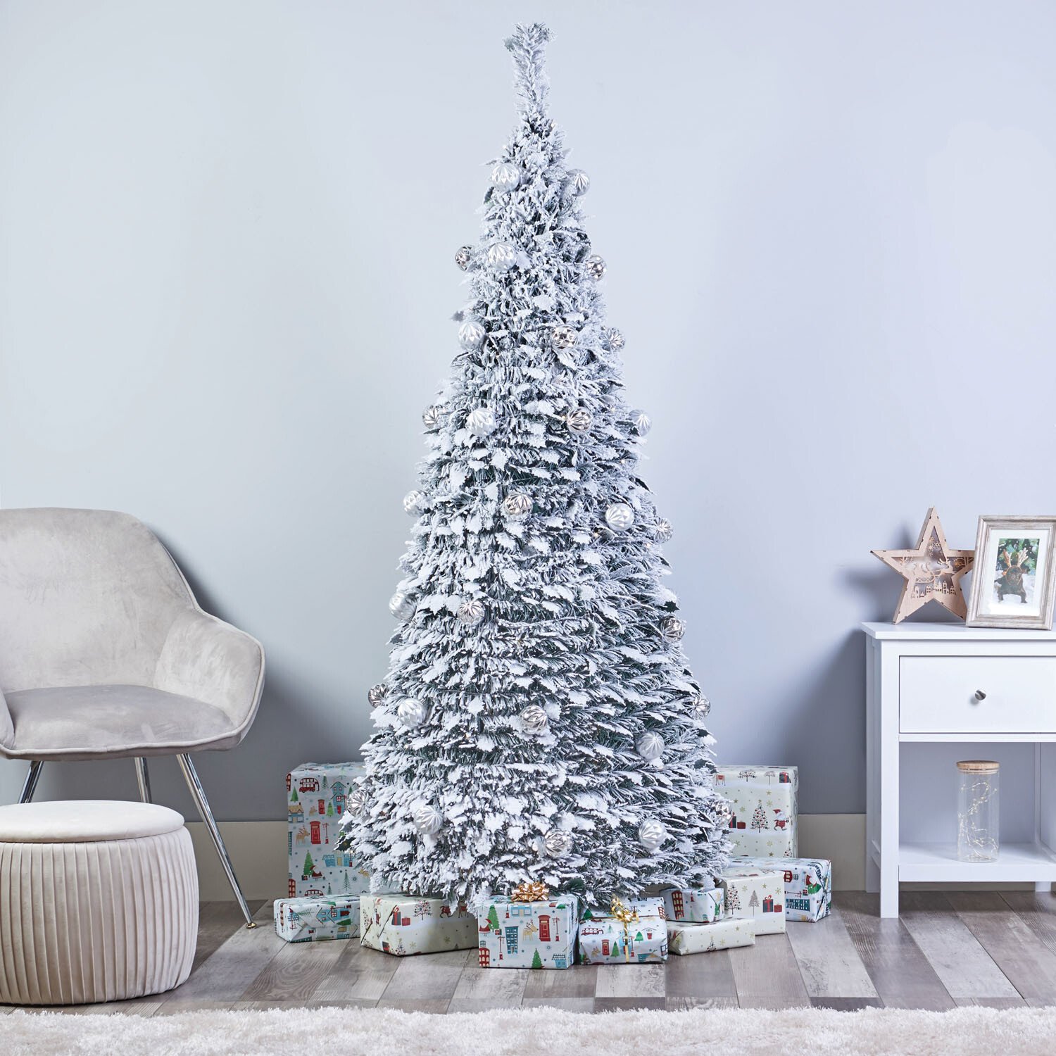 6ft Deluxe Pre-Lit Pop Up Tree Image 3