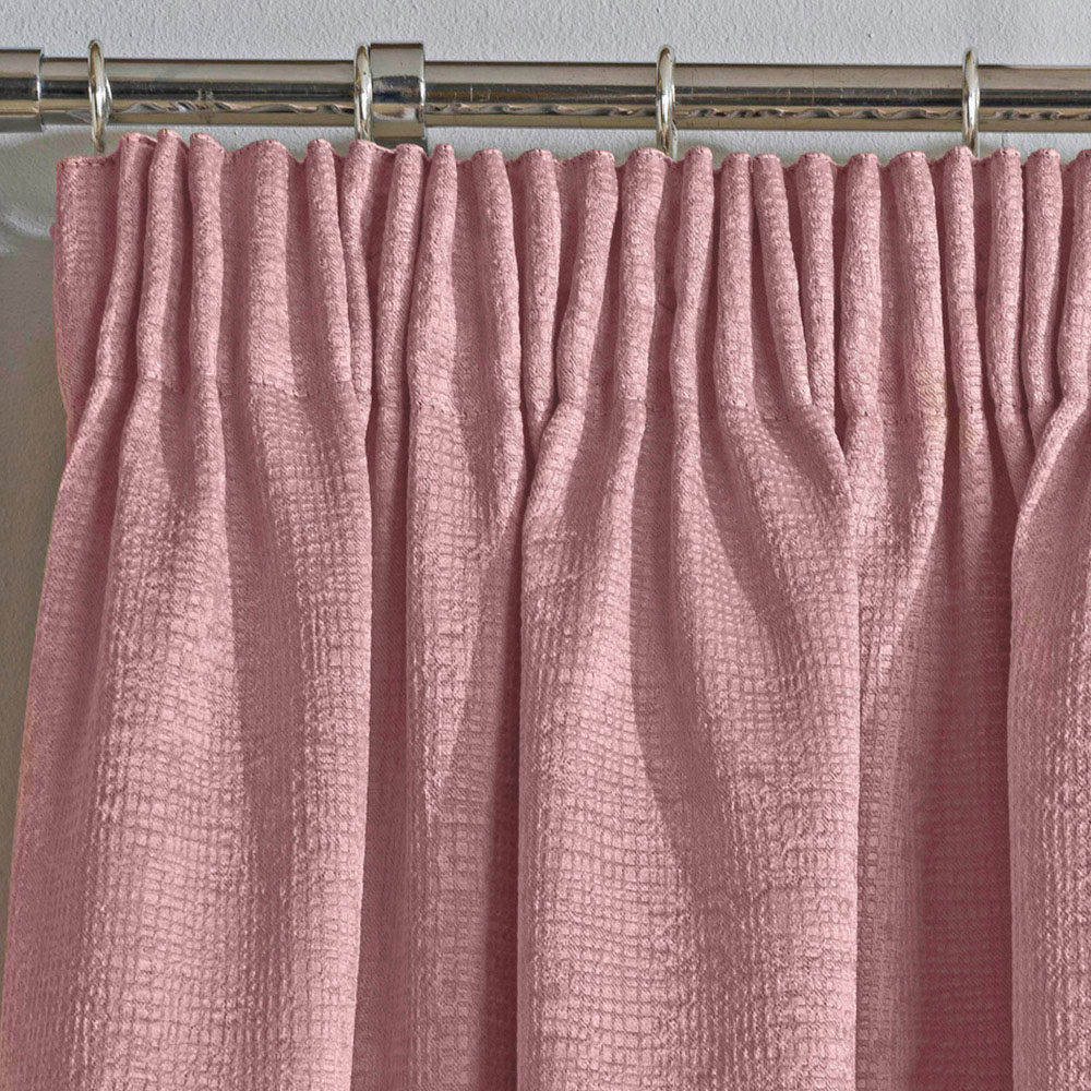 Enhanced Living Matrix Blush Thermal Pencil Pleat Readymade Curtains 168 x 229cm Image 3
