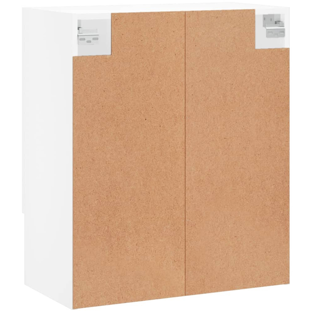 vidaXL 2 Door Single Shelf White Wall Cabinet Image 8