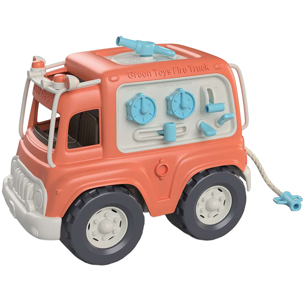 Green Toys Kids Toggle and Turn Fire Truck Toy Image