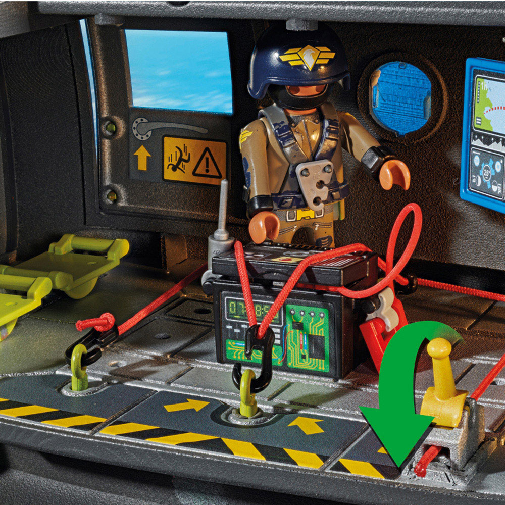Playmobil Tactical Unit Rescue Aircraft Playset 117 Piece Image 9