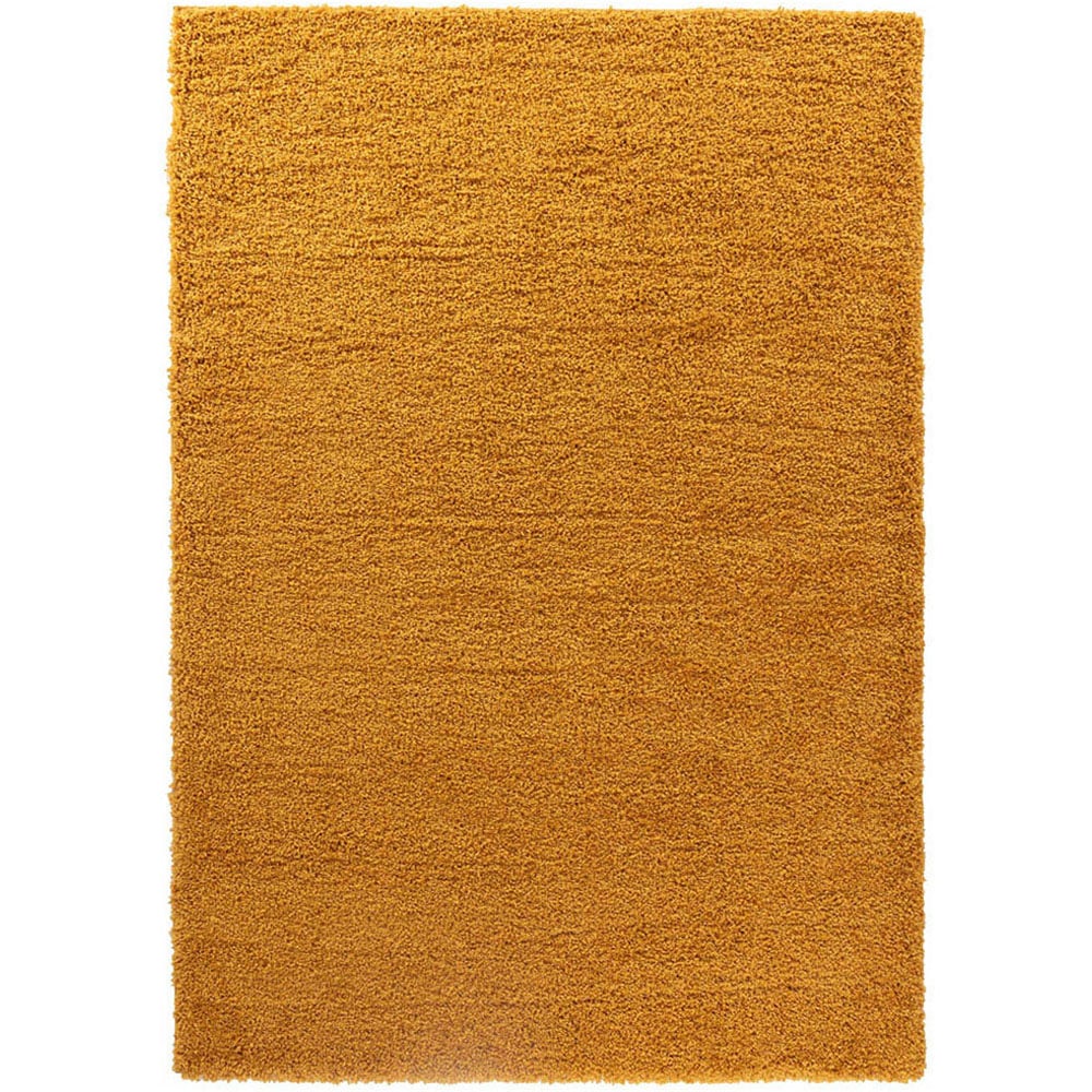 Desire Rugs Oxford Gold Plain Shaggy Rug 200 x 290cm Image 1