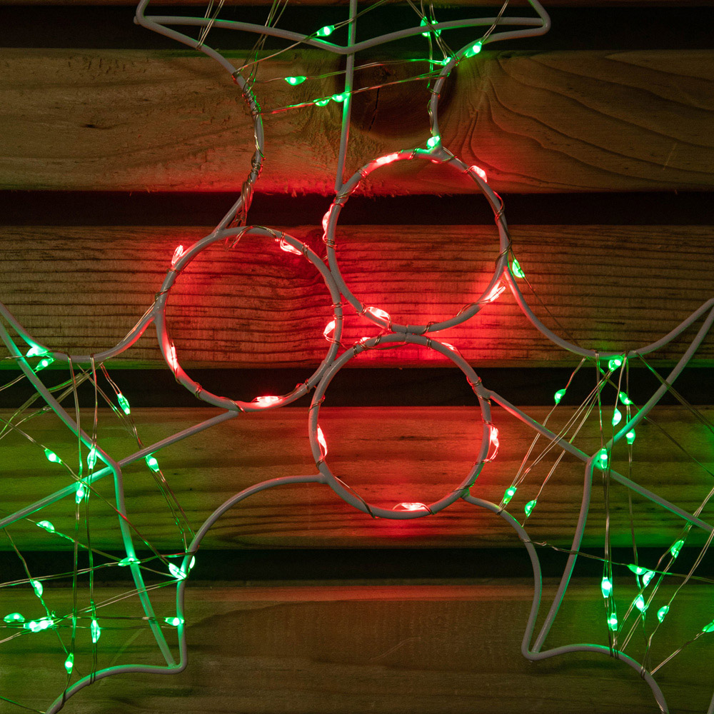 Samuel Alexander Holly with Berries Silhouette Light Up Christmas Decoration Image 3