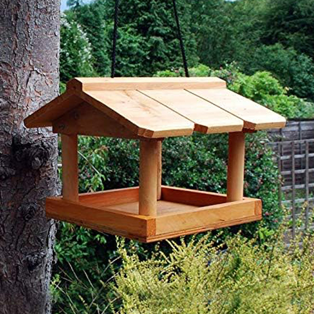 Marco Paul Hanging Wooden Bird Feeder Table Image 2