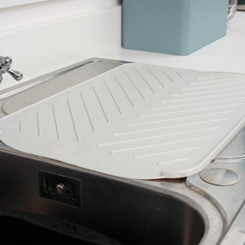 Addis Dish Draining Mat Light Grey Image 7