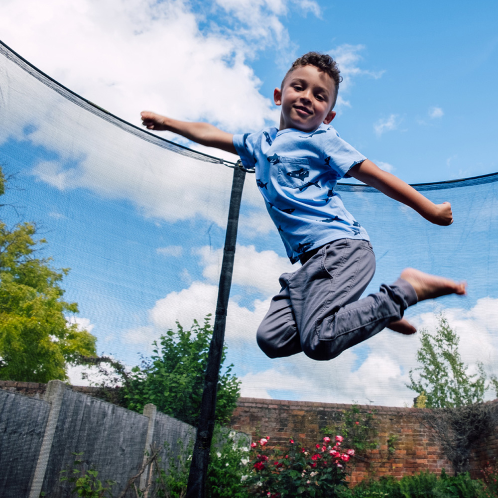 Plum Play Black 10ft Fun Springsafe Trampoline and Enclosure Image 2