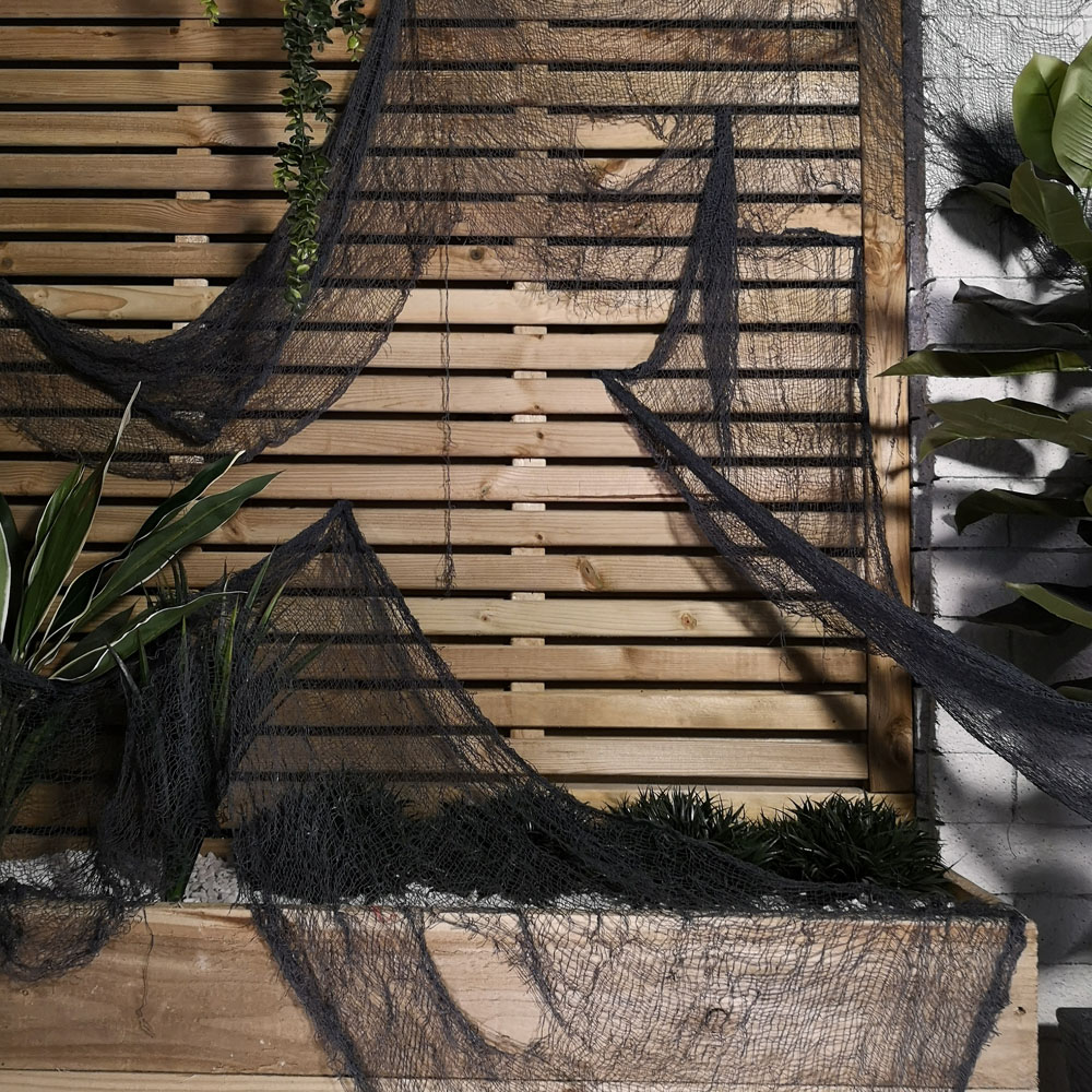 Samuel Alexander Black Freaky Fabric Net Halloween Decoration 2.9m 12 Pack Image 3