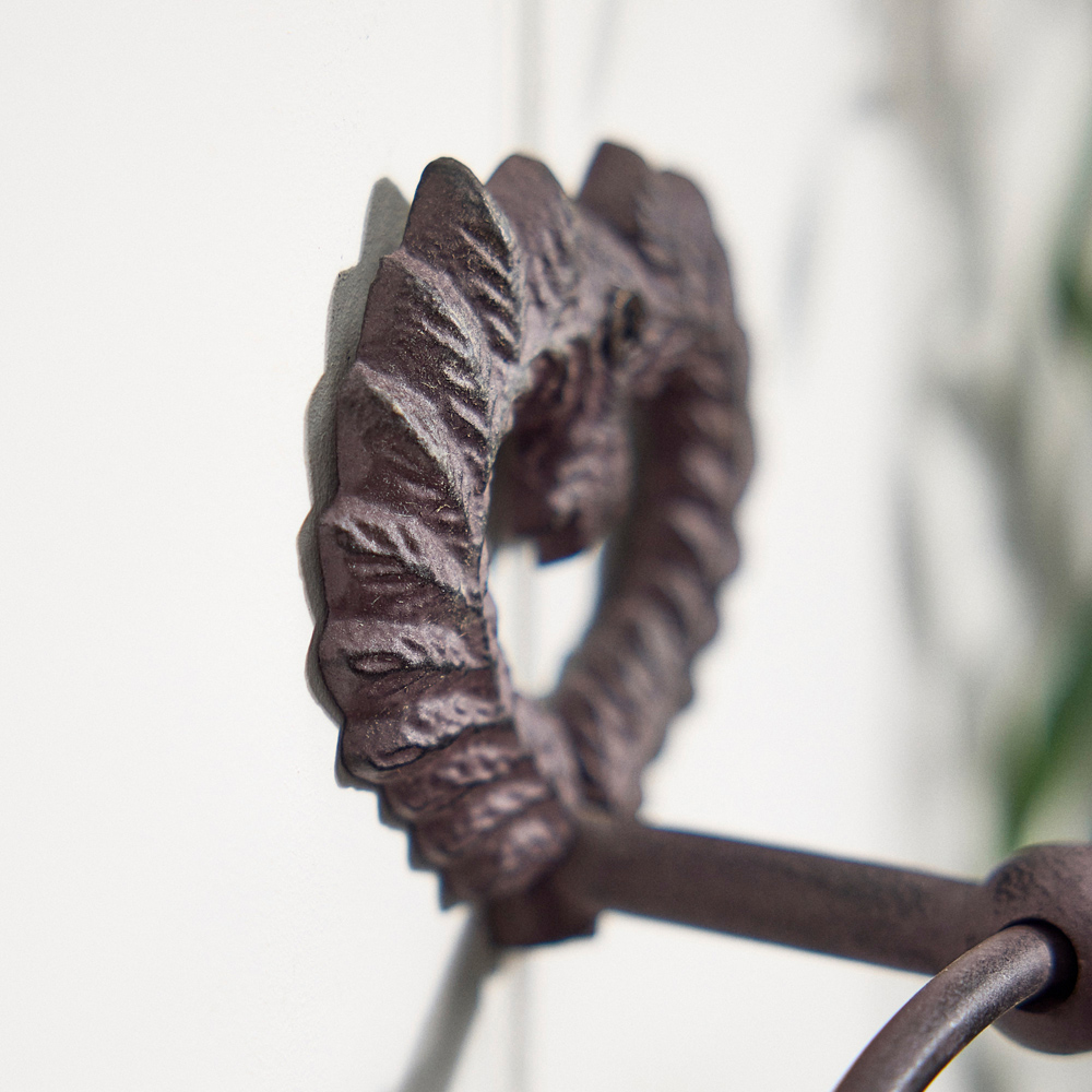 Dibor Antique Brown Isabelle Heart-Shape Towel Ring Image 4