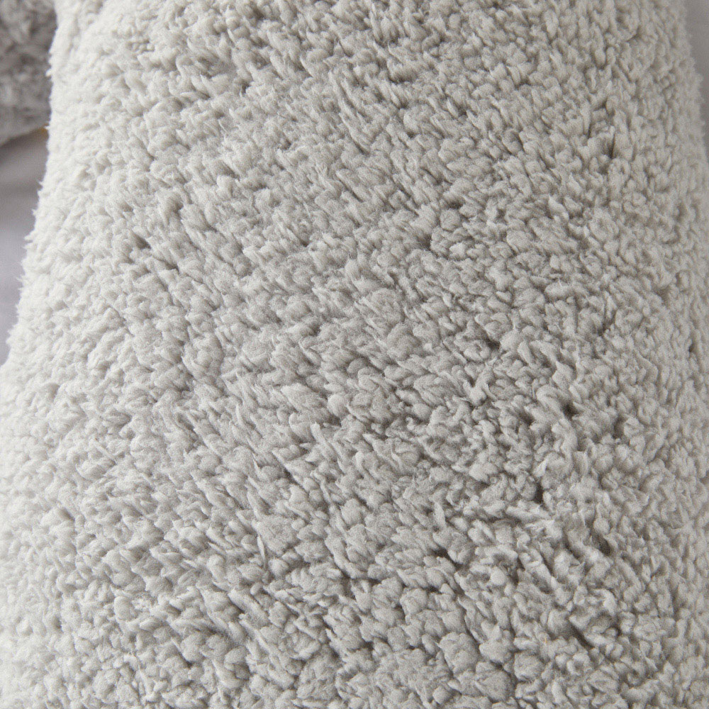 Downland Huggleland Grey Teddy Fleece V Shape Pillow Image 3