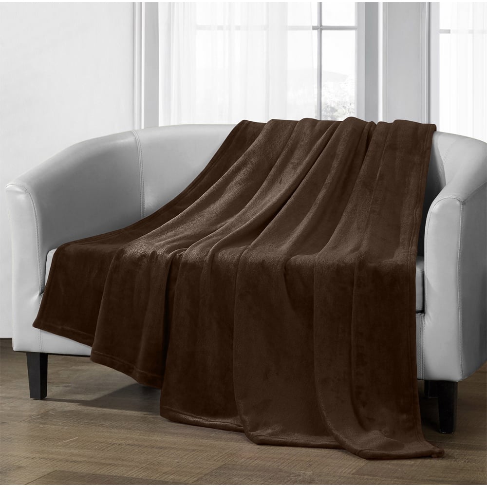Velosso Chocolate Mink Throw 150 x 200cm Image 2