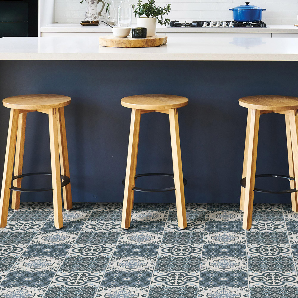 Floorpops Myriad Grey Peel and Stick Floor Tile 30.48 x 30.48cm 10 Pack Image 6