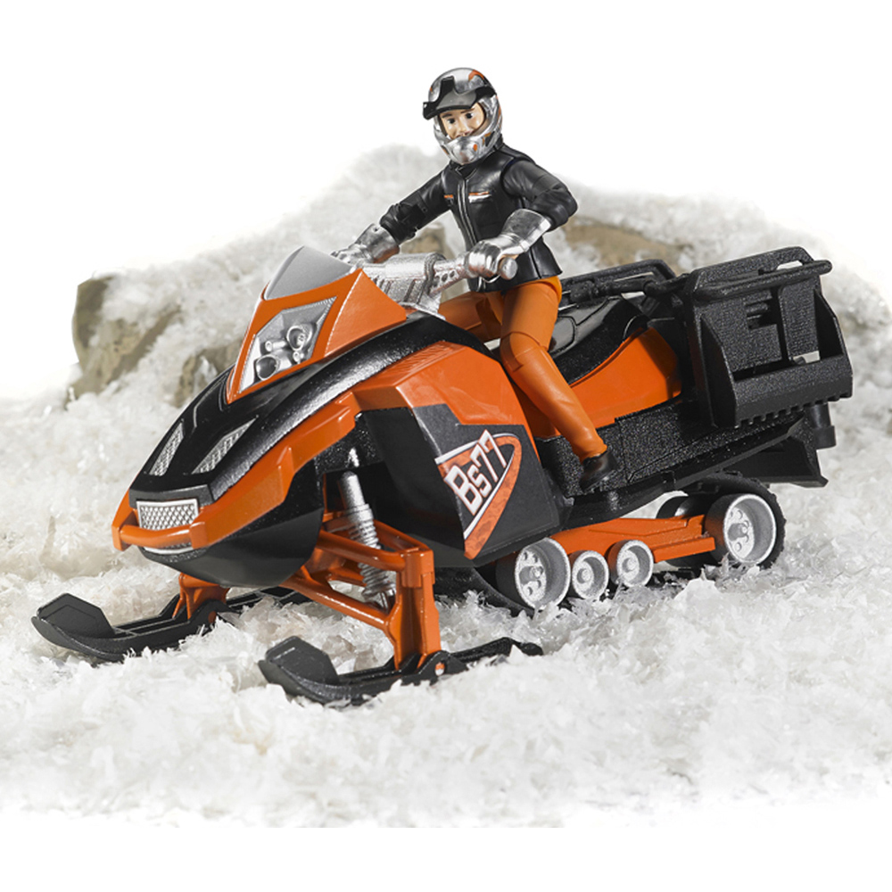 Bruder Kids Snowmobil with Driver and Accessories Playset Model Image 5