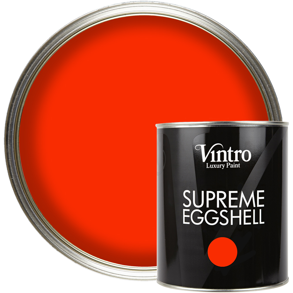 Vintro Paint Racing Red Eggshell Paint 1L Image 1