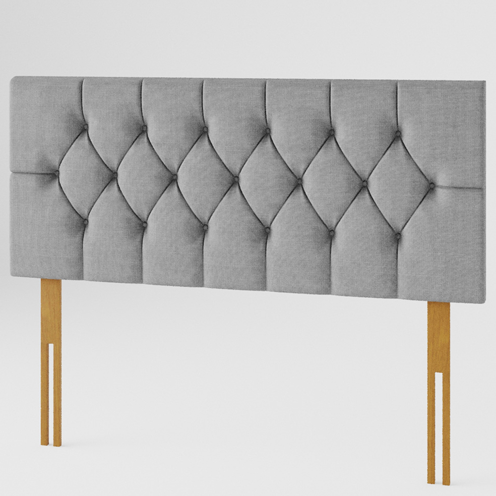 Aspire Furniture Olivier King Size Grey Eire Linen Headboard Image 2