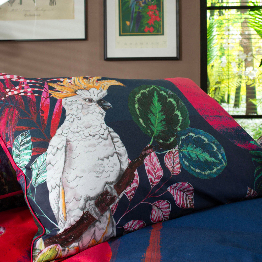 Kirsty Norris The Parrot and The Cockatoo Super King Size Duvet Set Image 2