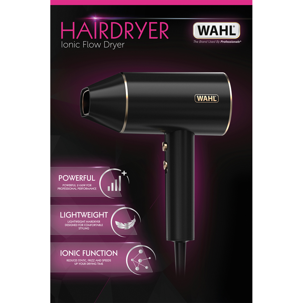 Wahl Ionic Flow Hair Dryer with Detachable Diffuser Head 2100W Image 3