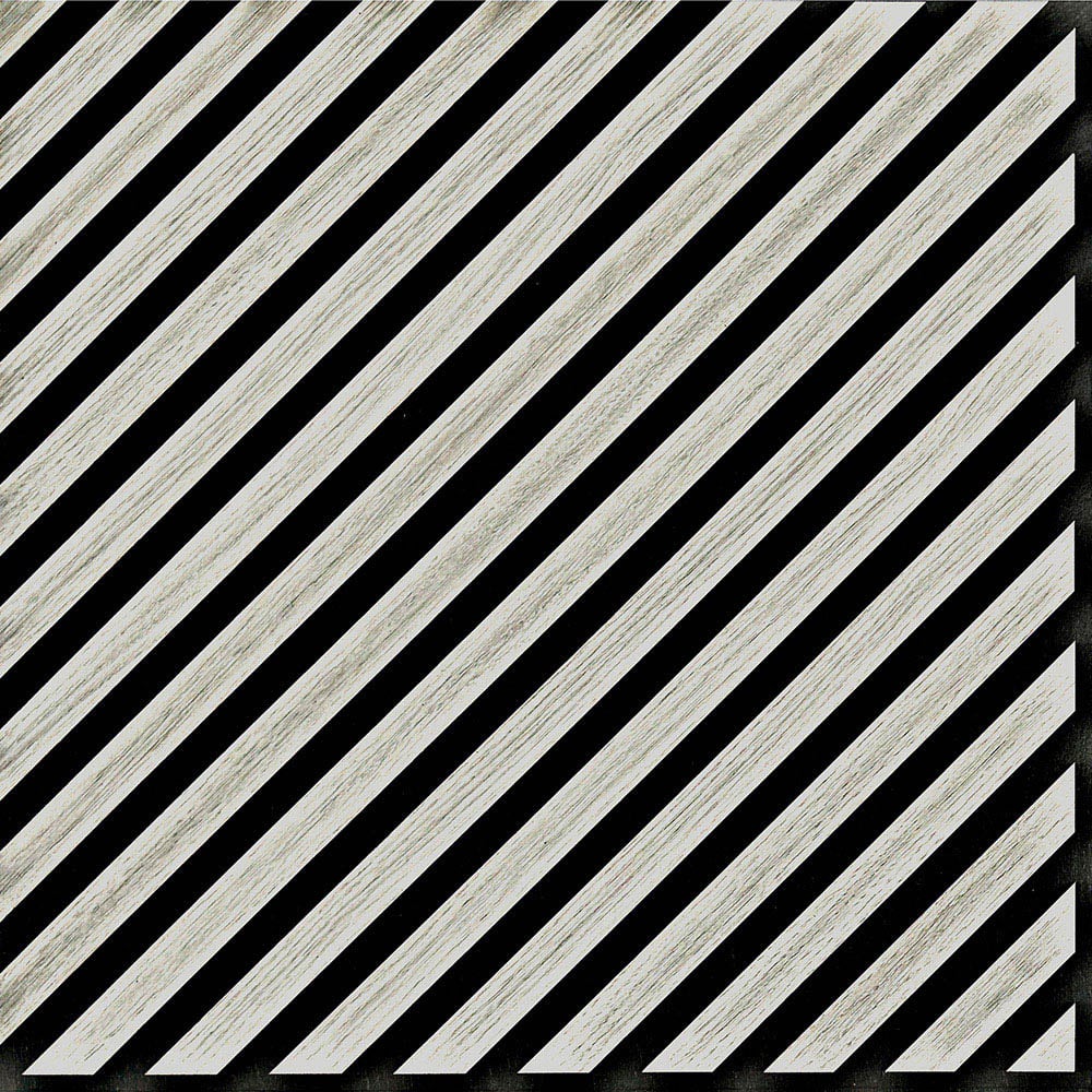 Tuscan Chevron Misty Grey PVC Wrapped Acoustic Wall Tile Image 2