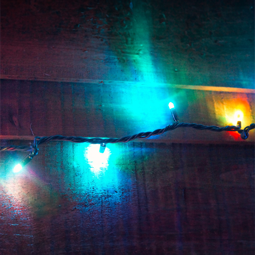 Eagle Connect Multicolour LED Black String Light 55m Image 1