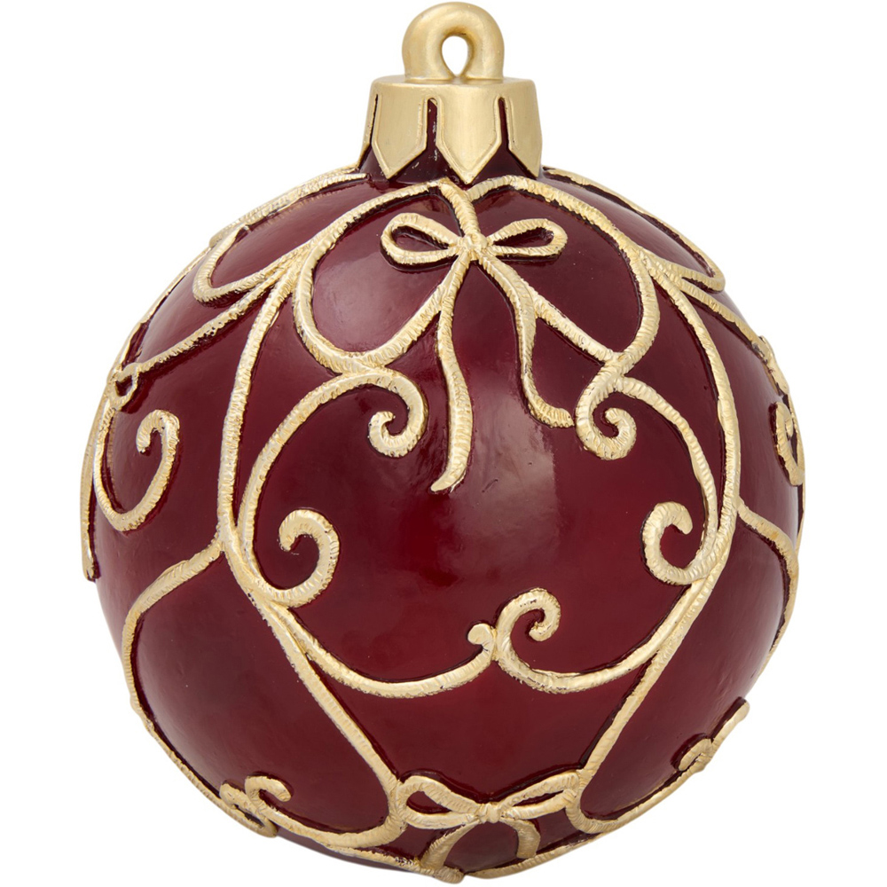 Merry Light-Up Bauble Burgundy Image 3