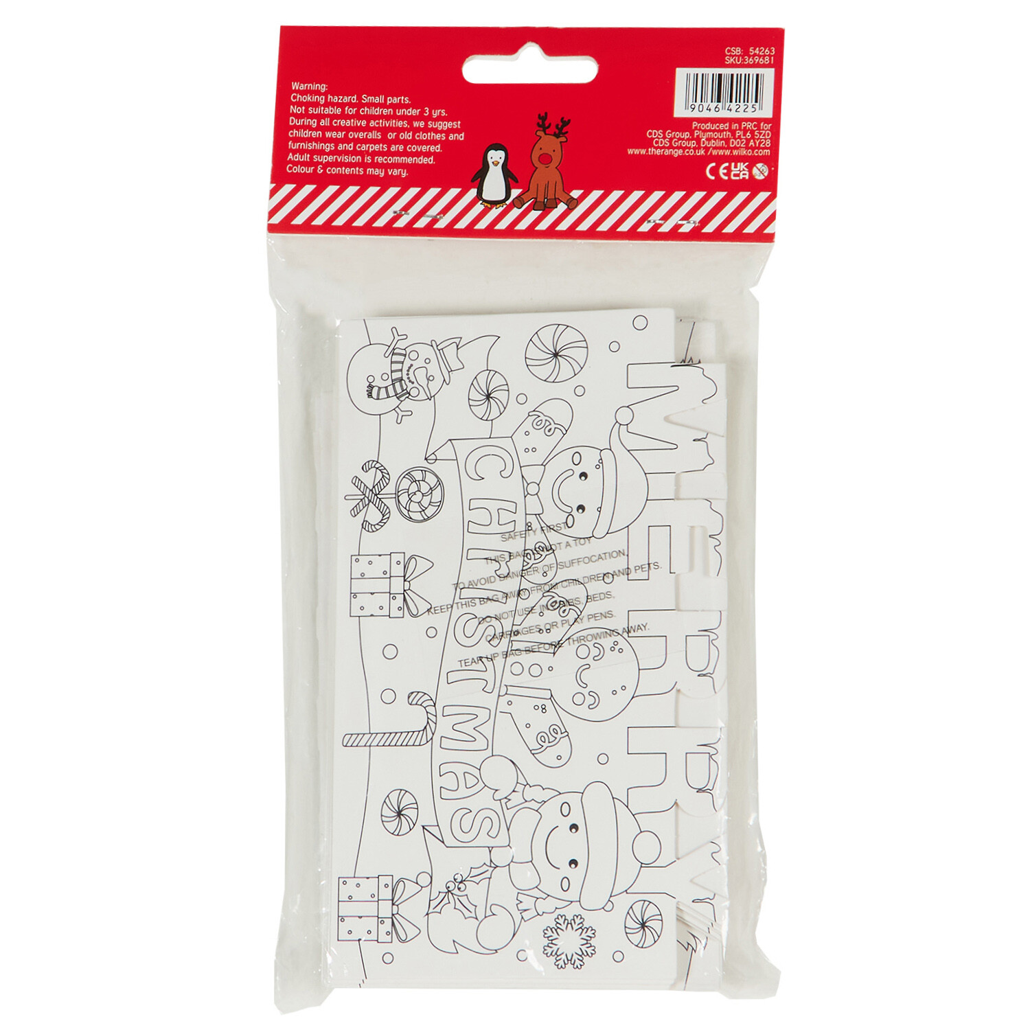 Pack of 8 Colour Your Own Pop Up Christmas Cards - White Image 2